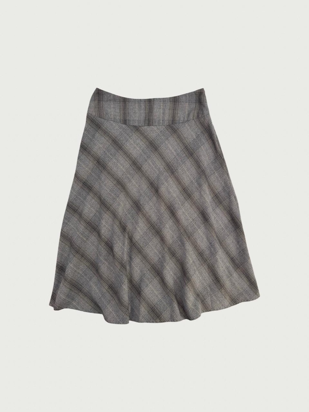 Glen Plaid Midi Skirt